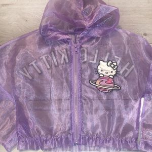 Super Cute One of a kind Hello Kitty Sheer Jacket